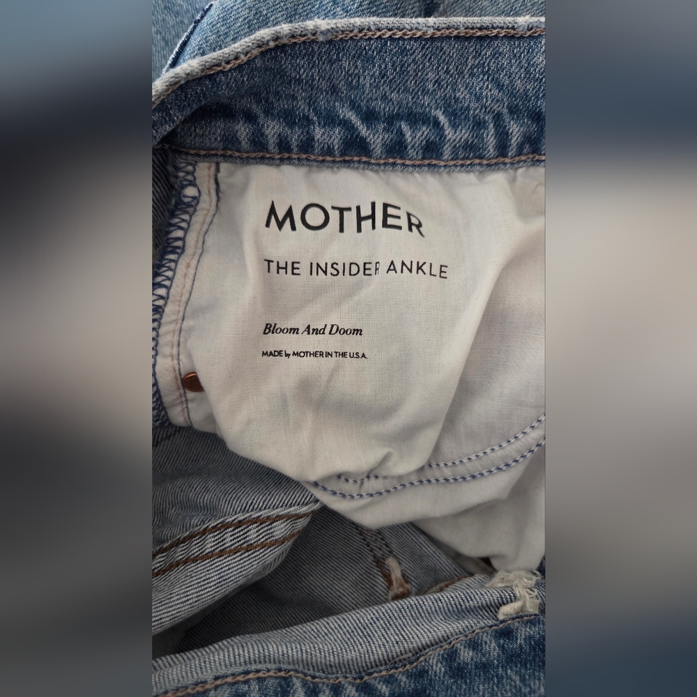 Mother The‎ Insider Ankle Denim Bloom And Doom Jeans - Picture 7 of 10